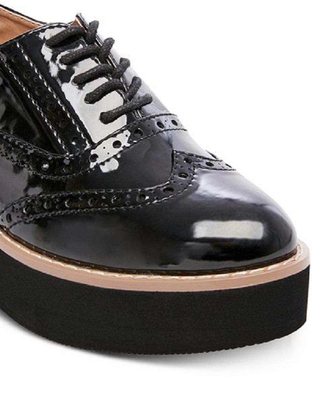 Madden Girl Women's Lace up Fashion Cutesy Low Top Black Size 8