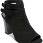 Madden Girl Women's Banquet Peep Toe Shooties Black Size 8 M