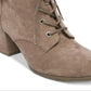 Madden Girl Women's Theoo Lace Up Booties Brown Size 9.5M