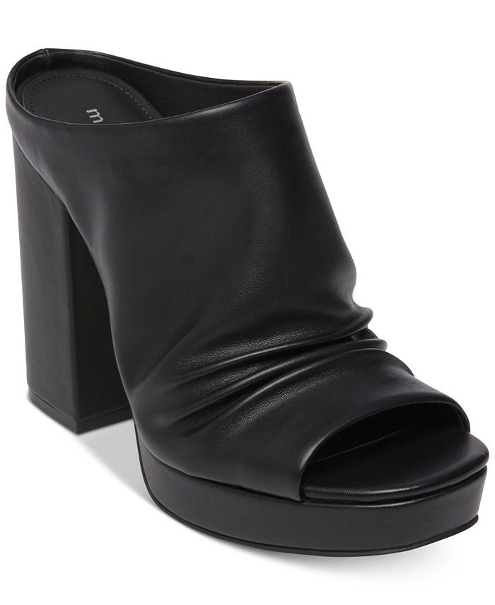 Madden Girl Women's Lambie Platform Mules Black Size 11M