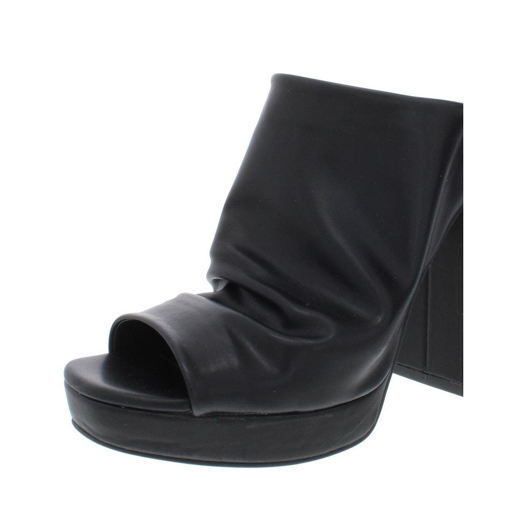 Madden Girl Women's Lambie Platform Mules Black Size 11M