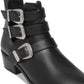 Madden Girl Women's Cecilyy Leather Pointed Toe Ankle Black Size 7 M