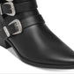Madden Girl Women's Cecilyy Leather Pointed Toe Ankle Black Size 7 M