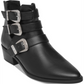 Madden Girl Women's Cecilyy Leather Pointed Toe Ankle Black Size 7 M