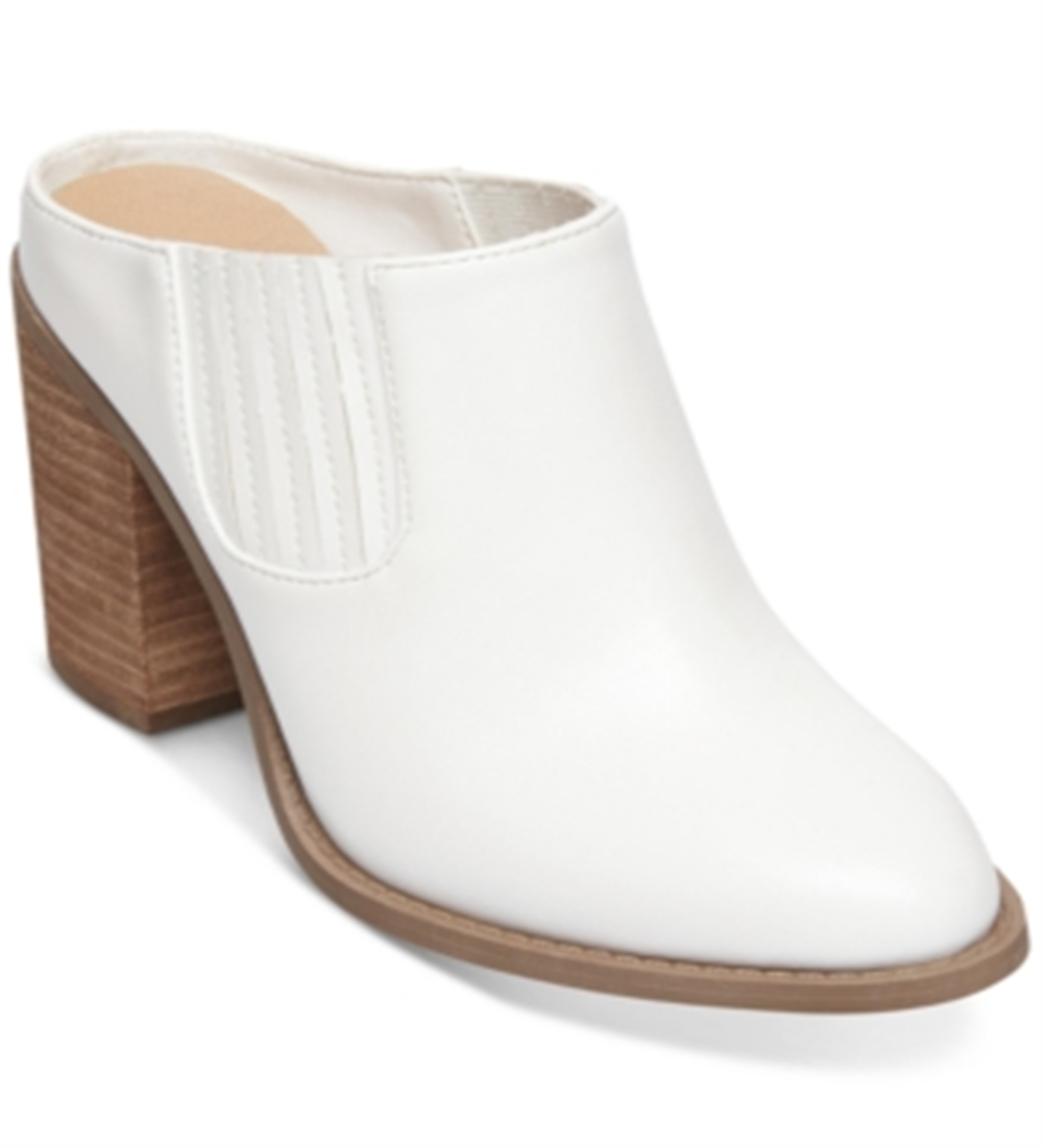 Madden Girl Women's Maggie Western Mules White Size 11 M