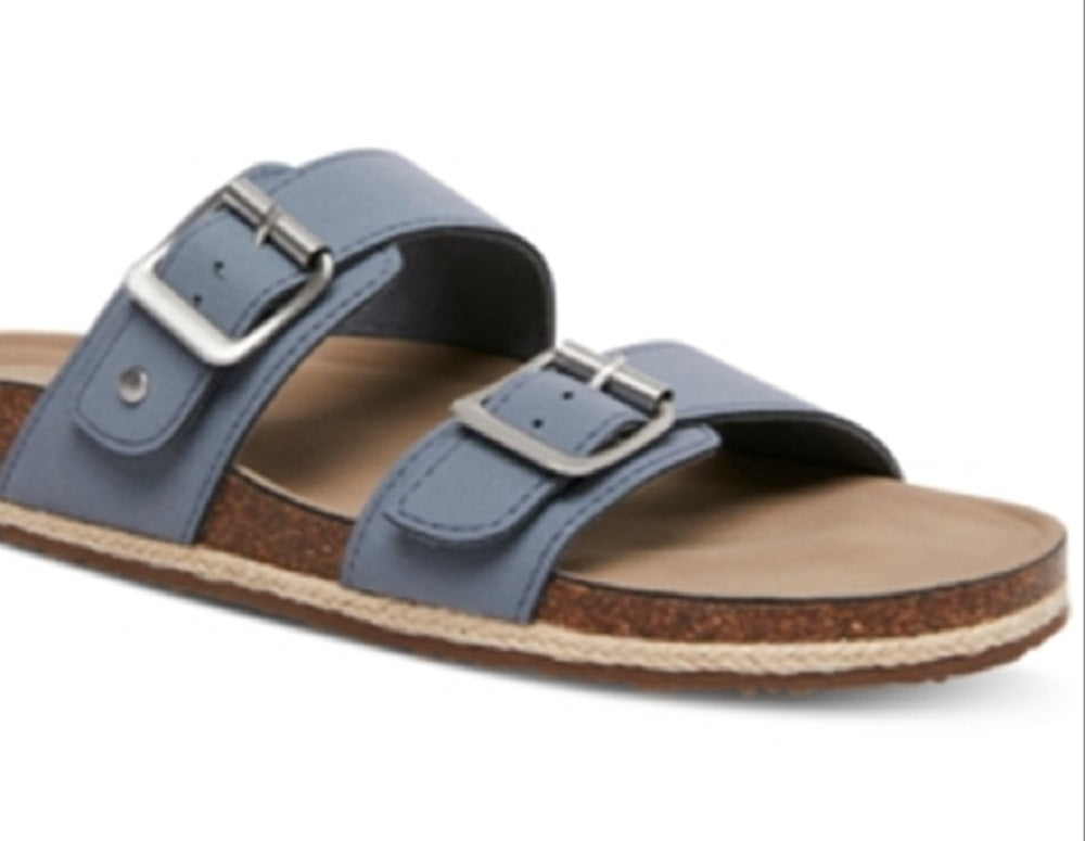 Madden Girl Women's Bundles Double Band Footbed Sandals Gray Size 8.5 M
