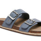 Madden Girl Women's Bundles Double Band Footbed Sandals Gray Size 8.5 M