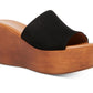 Madden Girl Women's Karmen Flatform Wedges Black Size 7.5 M