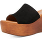 Madden Girl Women's Karmen Flatform Wedges Black Size 7.5 M