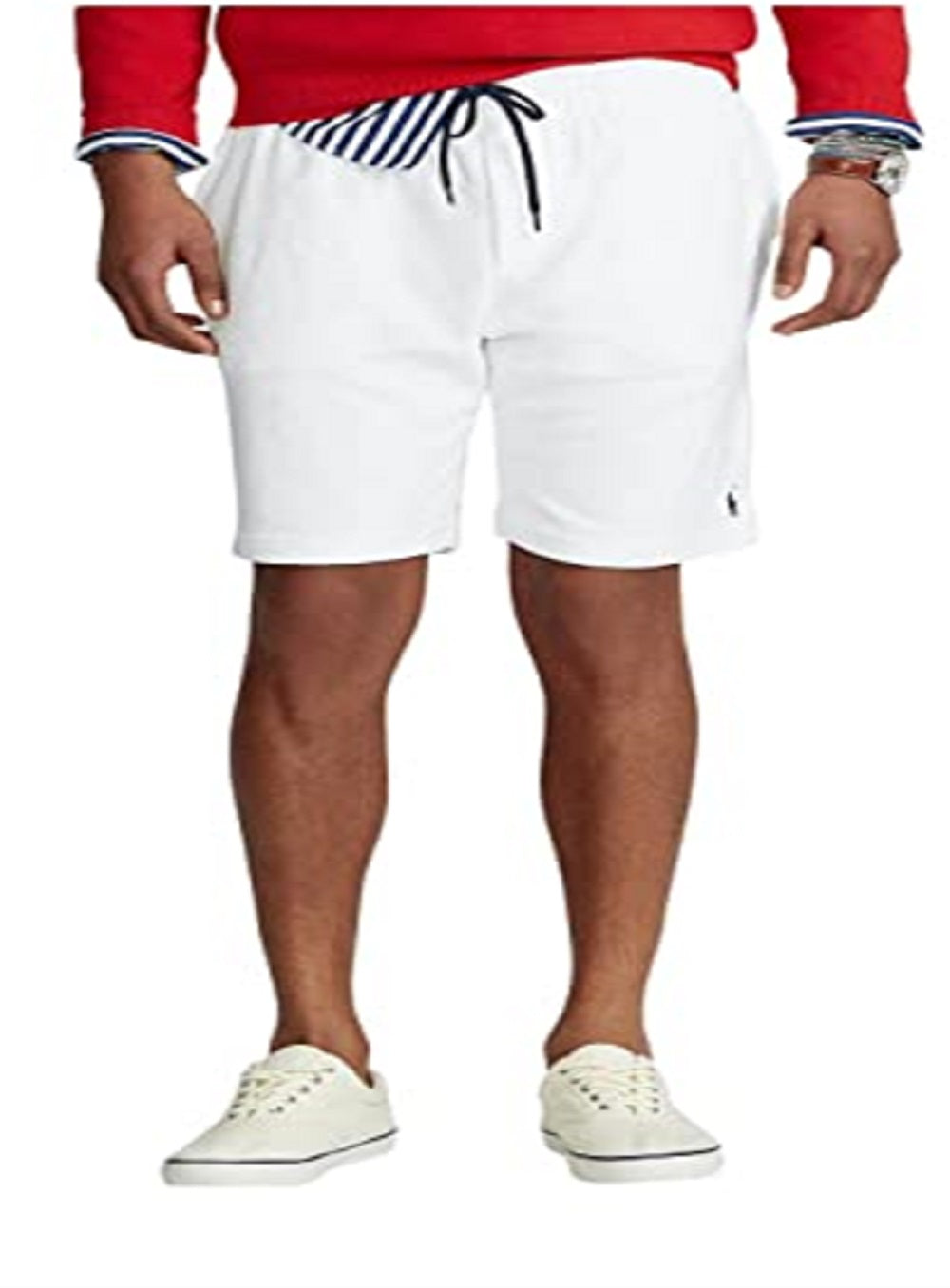 Polo Ralph Lauren Men's Terry Drawstring Shorts White Size Medium