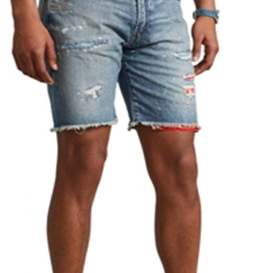Polo Ralph Lauren Men's Classic Fit Cut Off Denim Shorts Blue Size 36