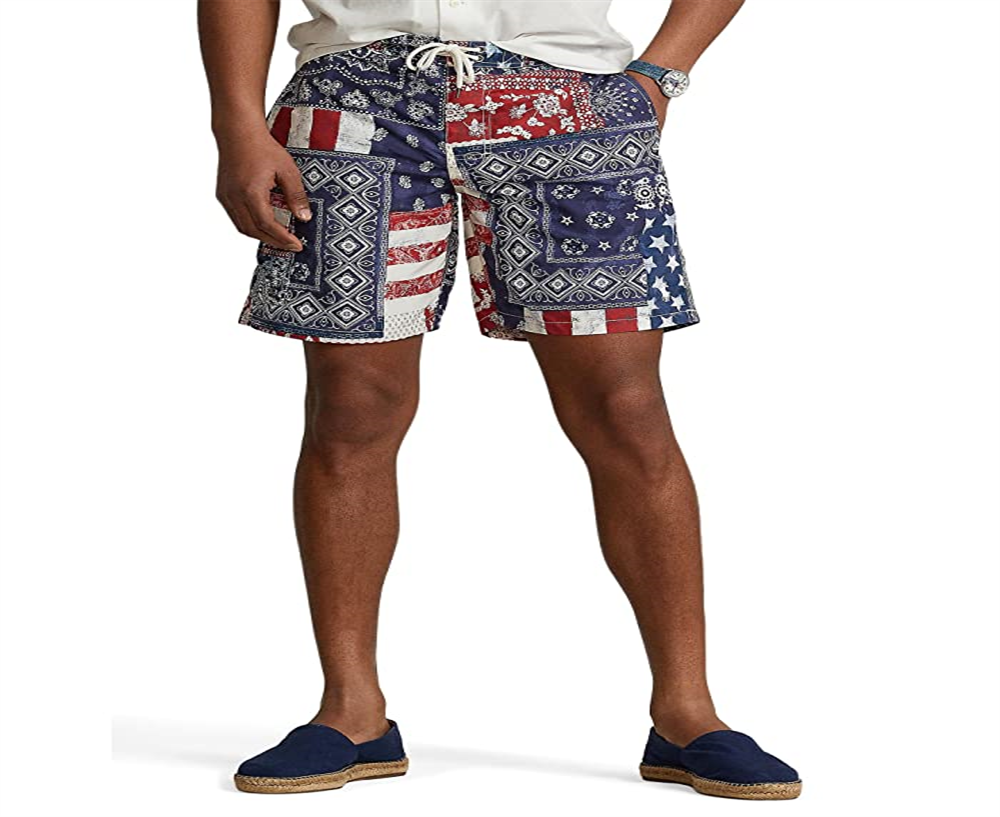 Polo Ralph Lauren Men's Classic Fit Swim Trunks Blue Size X-Large