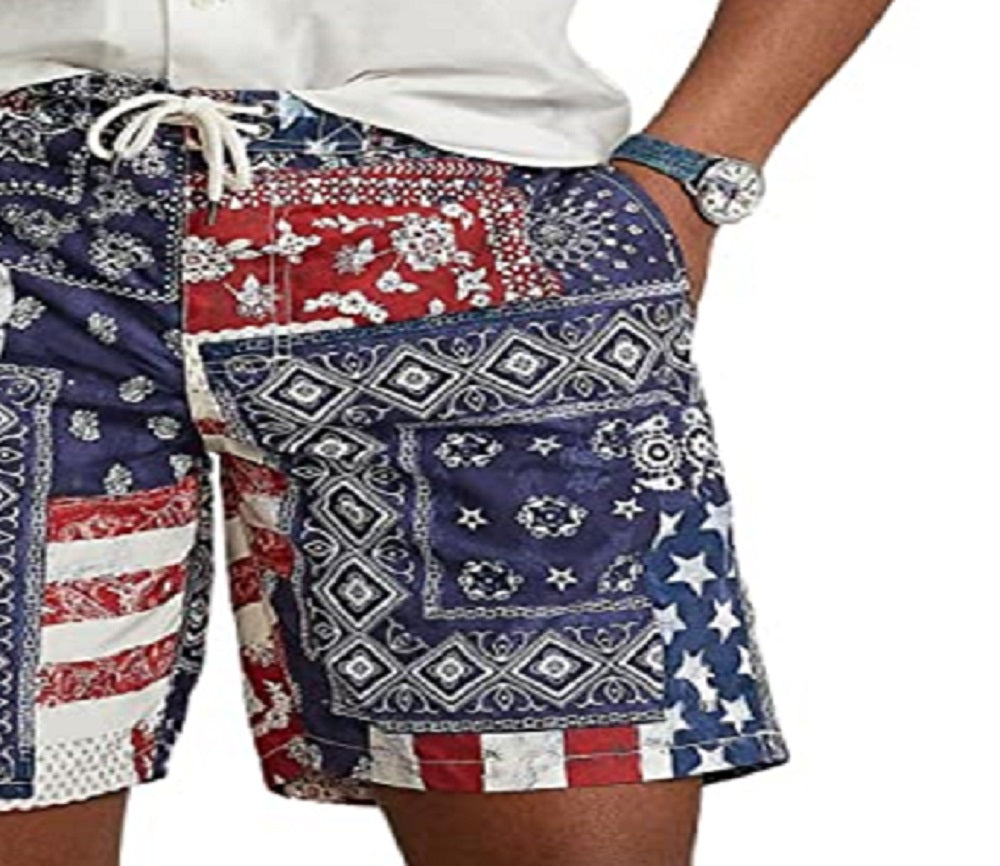 Polo Ralph Lauren Men's Classic Fit Swim Trunks Blue Size X-Large