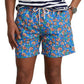Polo Ralph Lauren Men's Traveler Floral Recycled Polyester Swim Trunks Blue Size Small