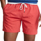 Polo Ralph Lauren Men's Solid Traveler Swim Trunks Red Size Medium