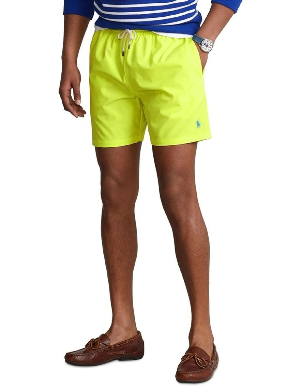 Polo Ralph Lauren Men's Traveler Classic Swim Trunks Yellow Size Large