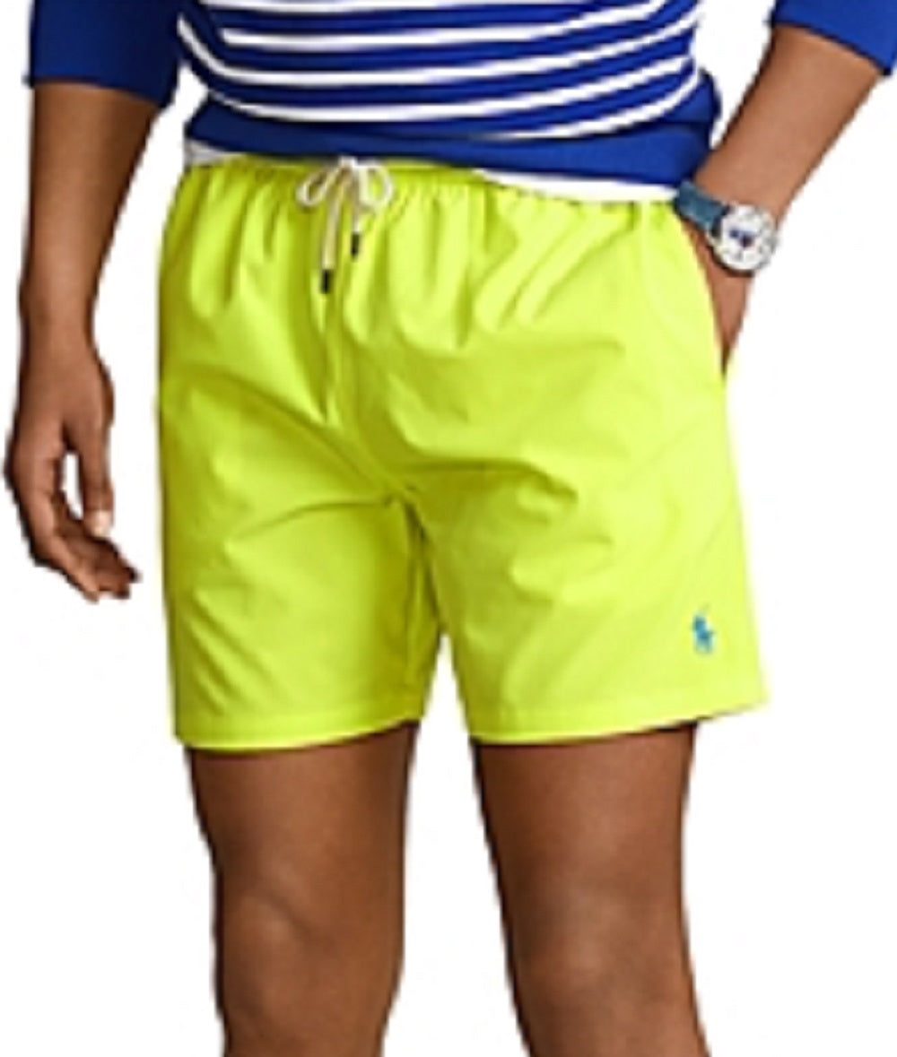 Polo Ralph Lauren Men's Classic Swim Trunks Yellow Size X-Large