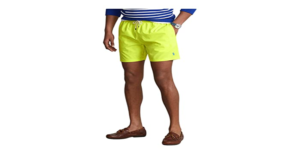 Polo Ralph Lauren Men's Traveler Classic Swim Trunks Yellow Size XX-Large