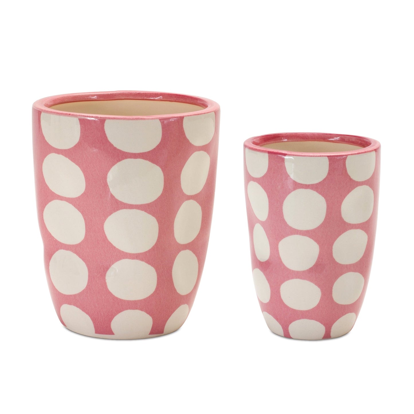 Polka dot vase planter (set of 6)