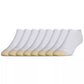 Gold Toe Men's 8 Pack Athletic No Show Socks White Size 6-12