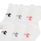 Under Armour Women's Training No Show Sock White Size 6-9