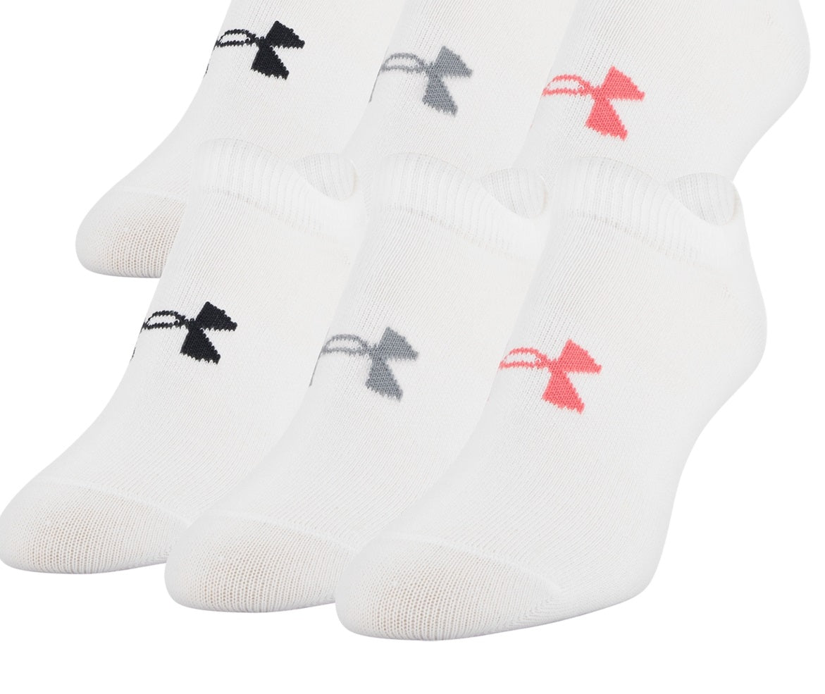 Under Armour Women's Training No Show Sock White Size 6-9