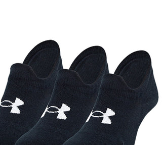 Under Armour Men's Essential Ultra Low Tab 3 Pairs Socks Black Size 6-9