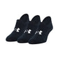 Under Armour Men's Essential Ultra Low Tab 3 Pairs Socks Black Size 6-9