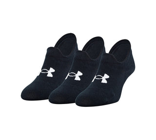 Under Armour Men's Essential Ultra Low Tab 3 Pairs Socks Black Size 6-9