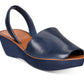 Kenneth Cole Reaction Women's Fine Glass Wedge Sandals Blue Size 8.5 M