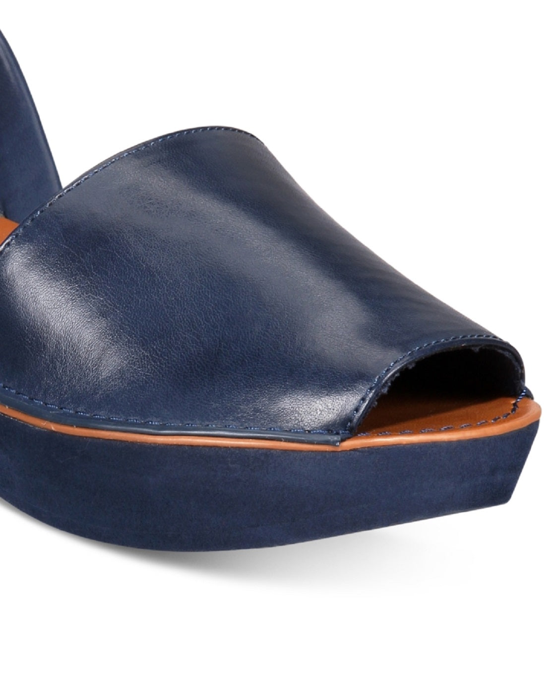 Kenneth Cole Reaction Women's Fine Glass Wedge Sandals Blue Size 8.5 M