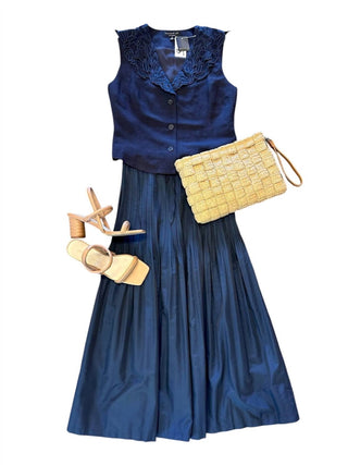 Current Air - V-neck Sleeveless Button Front Vest