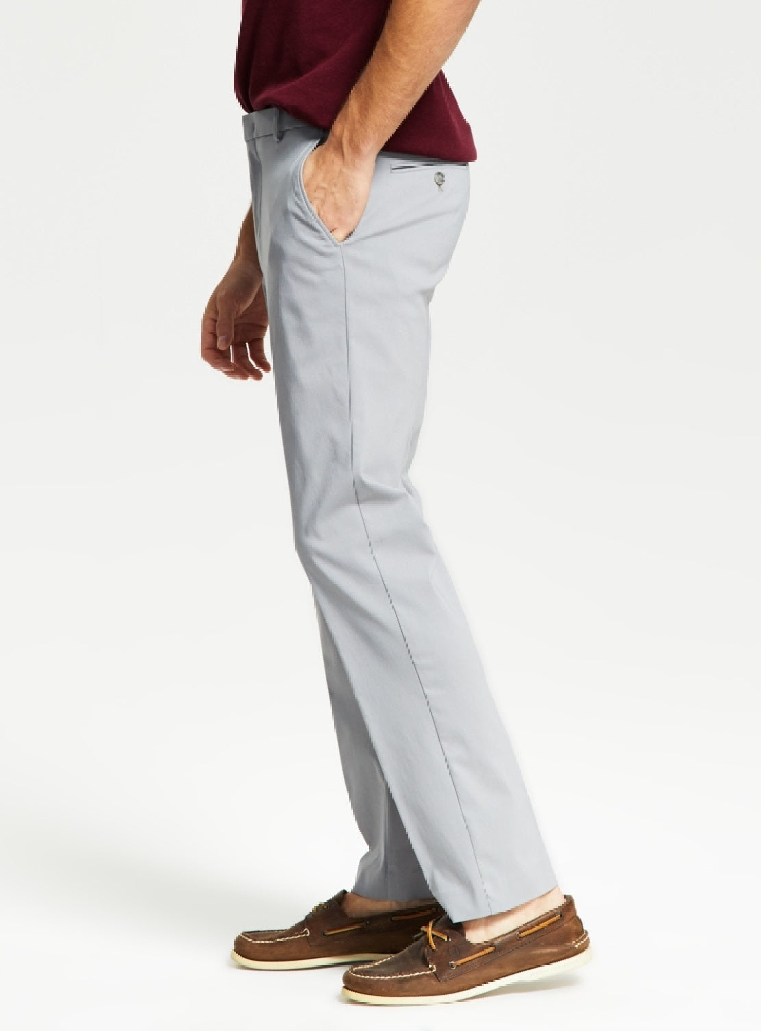 Tommy Hilfiger Men's Modern Fit Th Flex Stretch Comfort Pants Gray Size 34X32