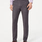 Calvin Klein Men's Slim Fit Performance Stretch Wrinkle Resistant Mini Grid Dress Pants Gray Size 30X30