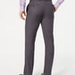 Calvin Klein Men's Slim Fit Performance Stretch Wrinkle Resistant Mini Grid Dress Pants Gray Size 30X30