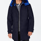 Tommy Hilfiger Men's Wolf Modern Fit Raincoat Hood Blue Size 48