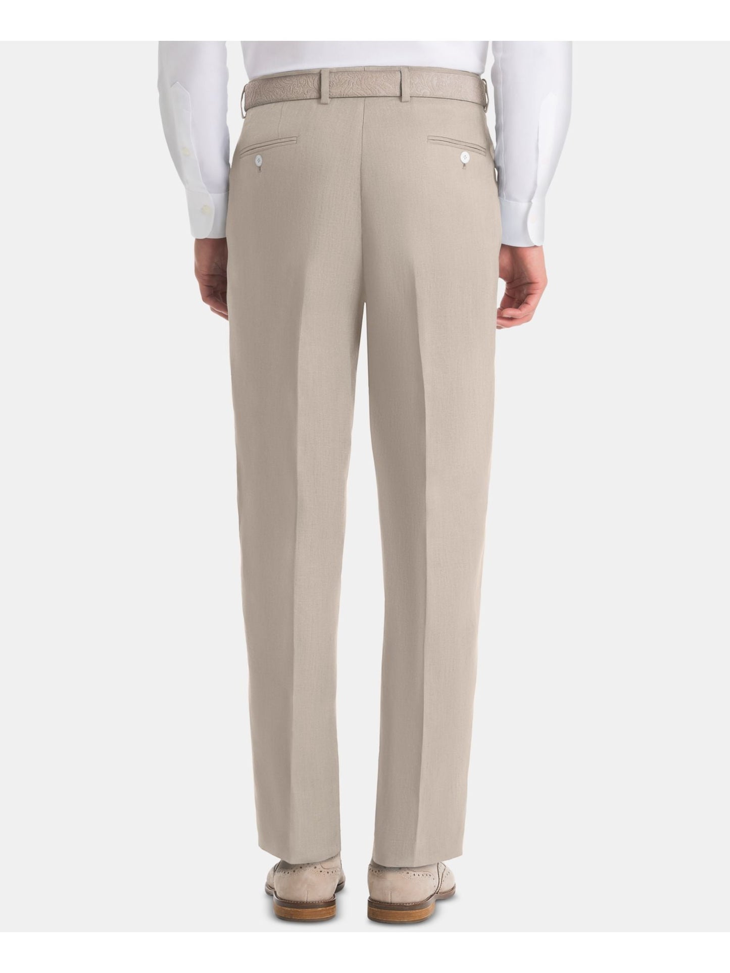 Ralph Lauren Men's Flat Front  Classic Fit Pants Beige Size 32X32