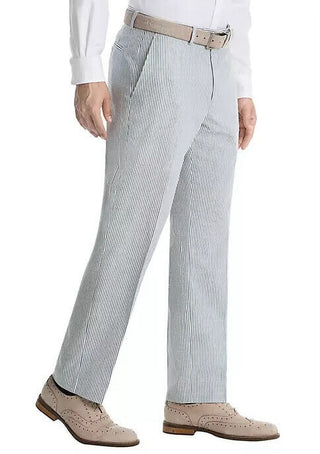 Ralph Lauren Men's Classic Fit Seersucker Cotton Pants Blue Size 44X30