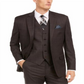 Ralph Lauren Men's Single Breasted Windowpane Plaid Wool Blend Jacket Brown Size 50