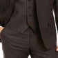 Ralph Lauren Men's Single Breasted Windowpane Plaid Wool Blend Jacket Brown Size 50