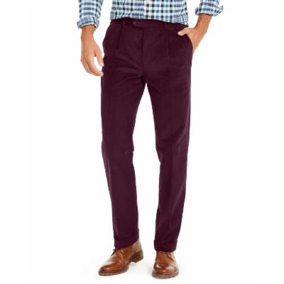 Lauren Ralph Lauren Men's Maroon Straight Leg Classic Fit Pants Wine Size W42/ L32