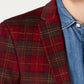 Tommy Hilfiger Men's Modern Fit Thflex Stretch Plaid Corduroy Sport Coat Red Size 44