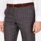 Michael Kors Men's Classic Regular Fit Airsoft Stretch Plaid Suit Pants Brown Size 34X30