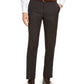 Michael Kors Men's Classic Fit Airsoft Stretch Birdseye Windowpane Suit Pants Brown Size 40X29