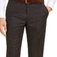 Michael Kors Men's Classic Fit Airsoft Stretch Birdseye Windowpane Suit Pants Brown Size 40X29