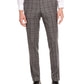 Bar III Men's Wool Plaid Printed Dress Pants Gray Size 32X30
