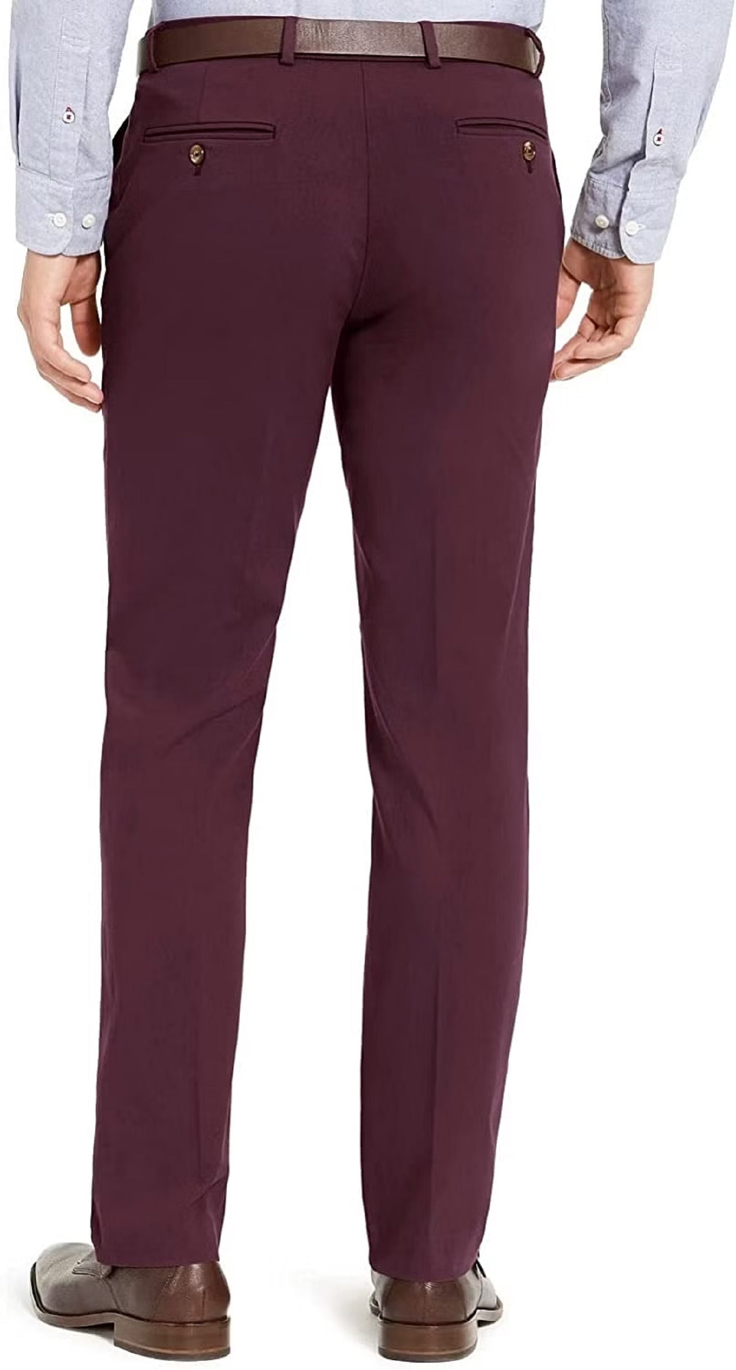 Tommy Hilfiger Men's Modern Fit Thflex Stretch Comfort Dress Pants Red Size 32X30