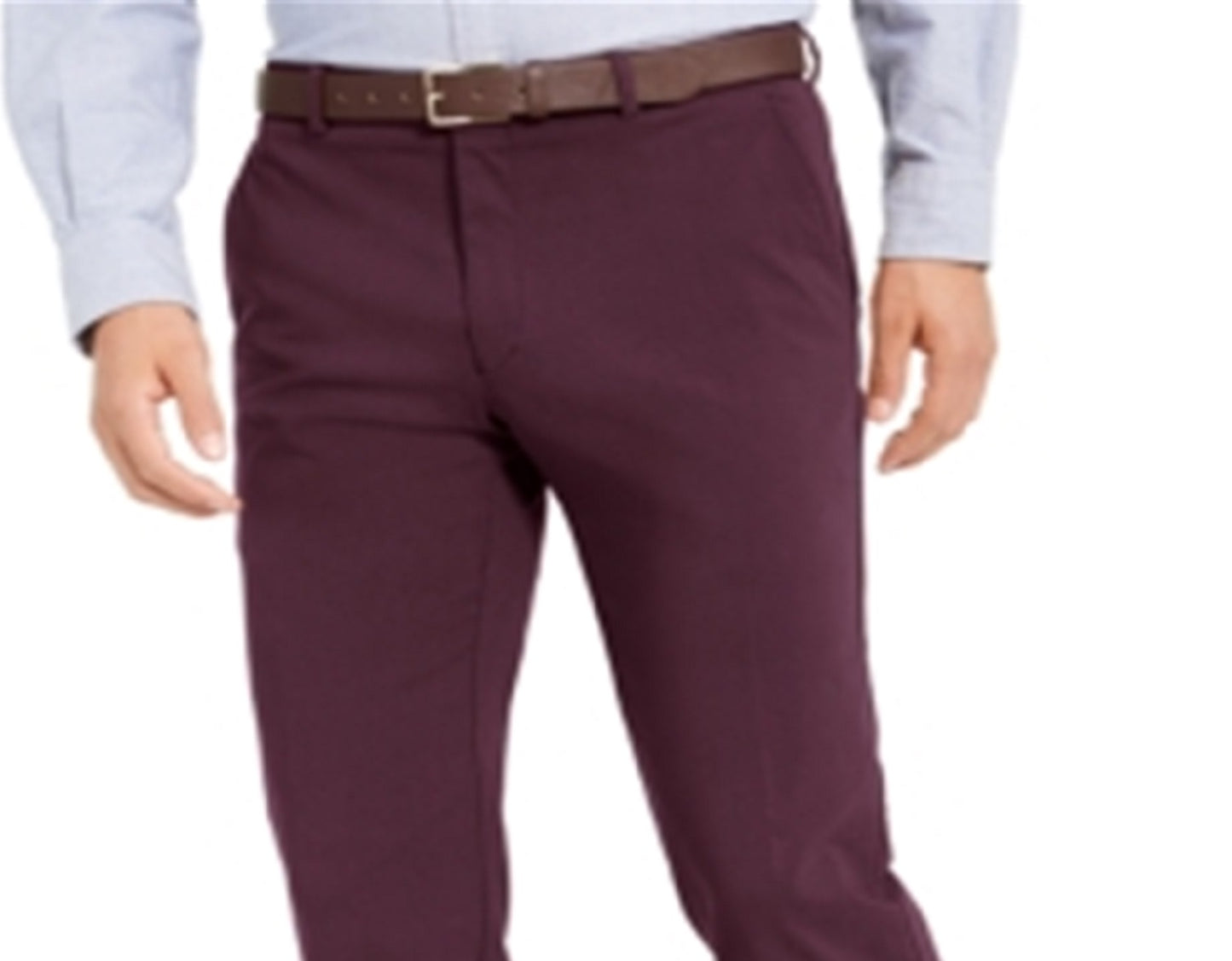 Tommy Hilfiger Men's Modern Fit Thflex Stretch Comfort Dress Pants Red Size 32X32