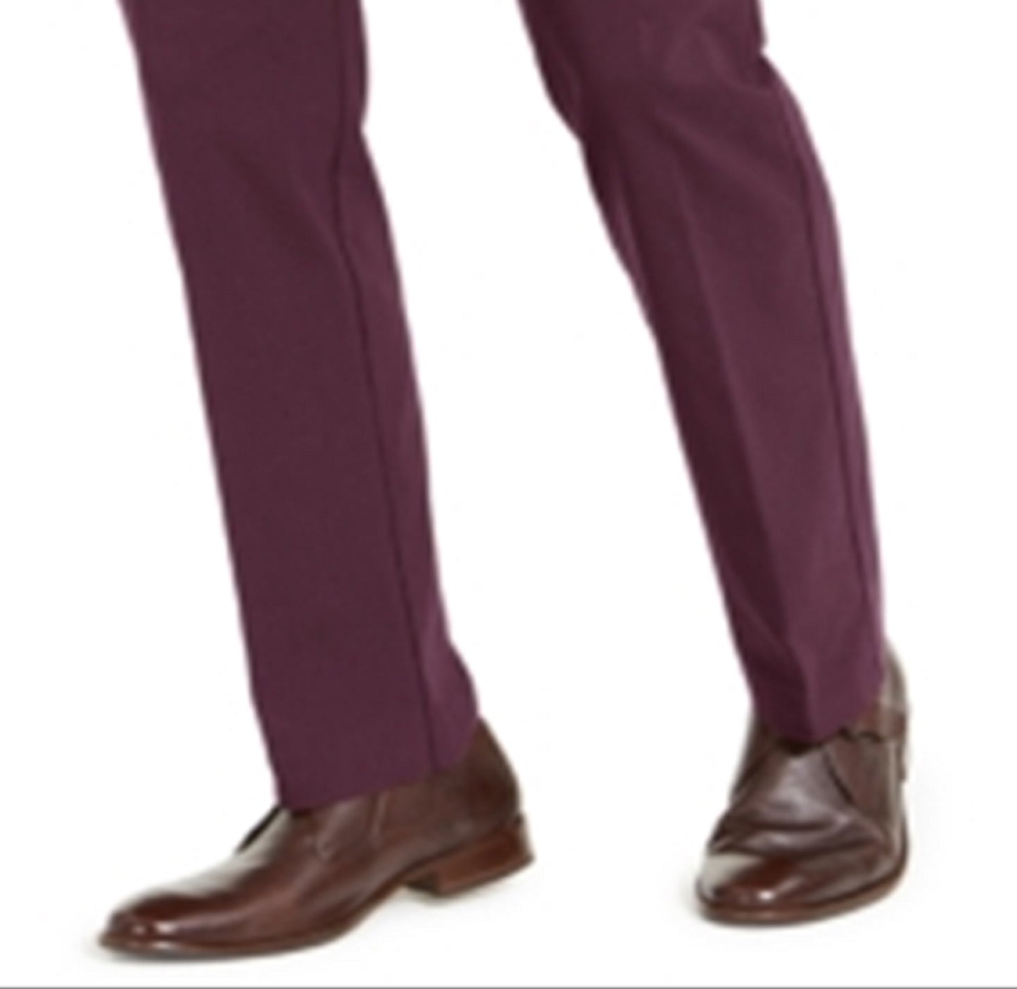 Tommy Hilfiger Men's Modern Fit Thflex Stretch Comfort Dress Pants Red Size 32X32