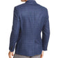 Michael Kors Men's Modern Fit Patterned Blazer Blue Size 44